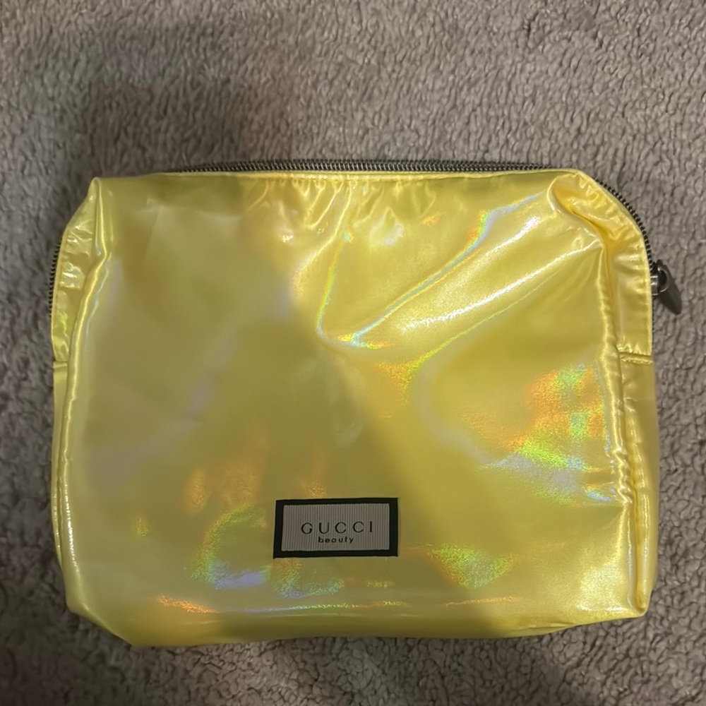 Gucci Beauty Yellow Cosmetic Bag